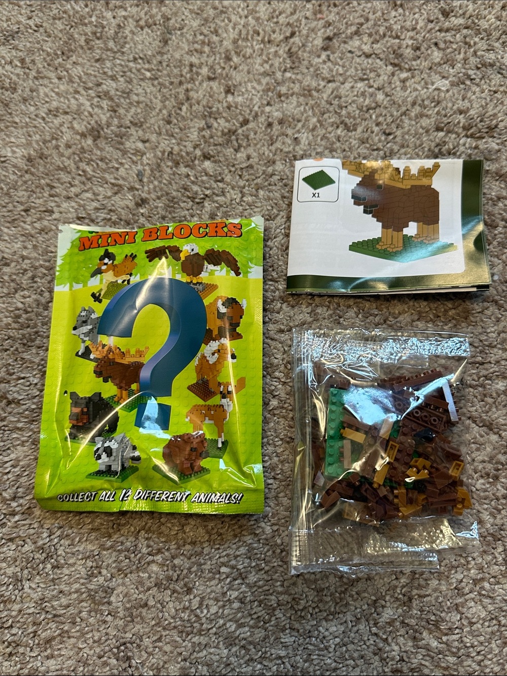 Wildlife Mystery Mini Blocks - Moose